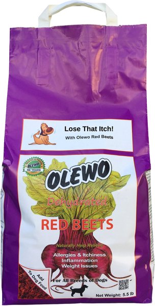 Olewo Itch & Allergy Relief Dehydrated Red Beets Healthy Weight Dog Food Topper, 5.5-lb bag slide 1 of 9