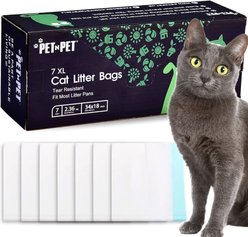 PET N PET Cat Litter Box Liners, 7 count