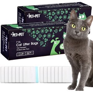 PET N PET Cat Litter Box Liners, 14 count