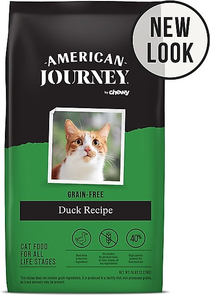 American Journey Duck Recipe Grain-Free Dry Cat Food, 5-lb bag slide 1 of 10