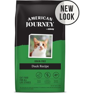 American Journey Duck Recipe Grain-Free Dry Cat Food, 5-lb bag