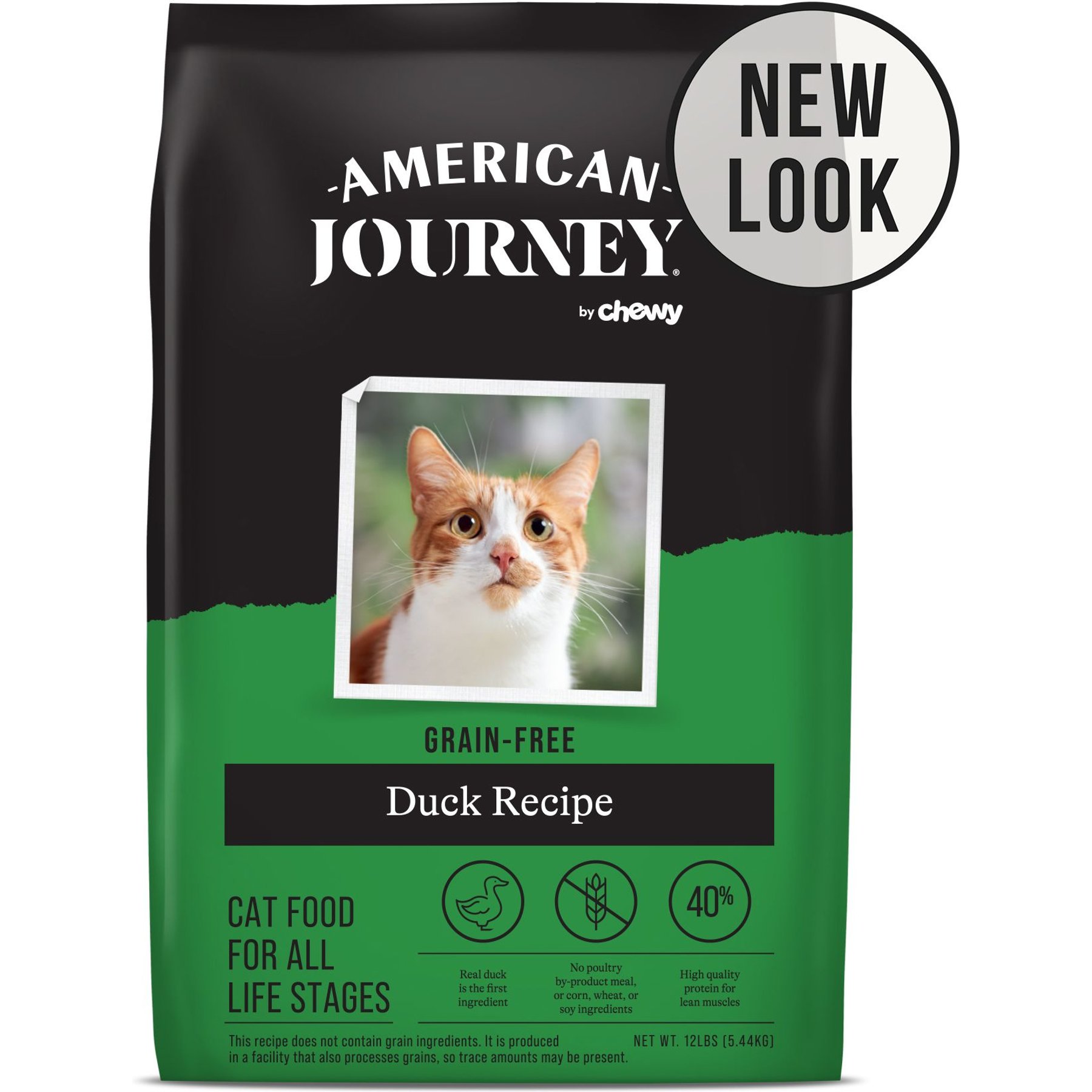 AMERICAN JOURNEY Duck Recipe Grain Free Dry Cat Food 12 lb