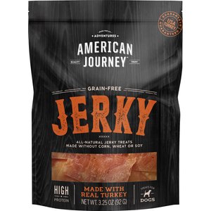 American Journey Turkey Jerky Grain-Free Dog Treats, 3.25-oz bag