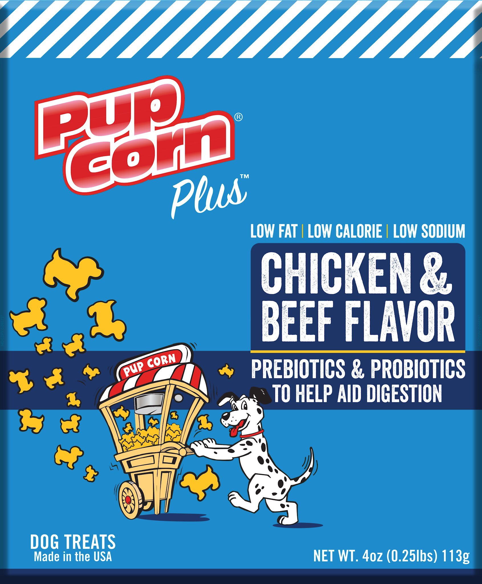 What is the amount of sodium in pup corn treats? I have a mall dog who 