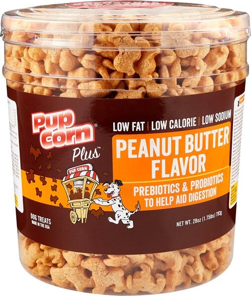 Discontinued PUPCORN Plus Peanut Butter Flavored Dog Treats, 28oz