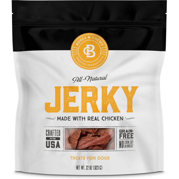 No Grainers Hickory Bacon Flavor Jerky Chews Grain-Free Dog Treats