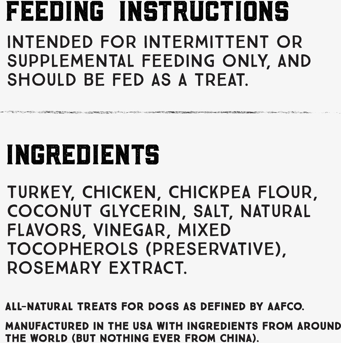 BONES & CHEWS All Natural GrainFree Jerky Made with Real Turkey Dog