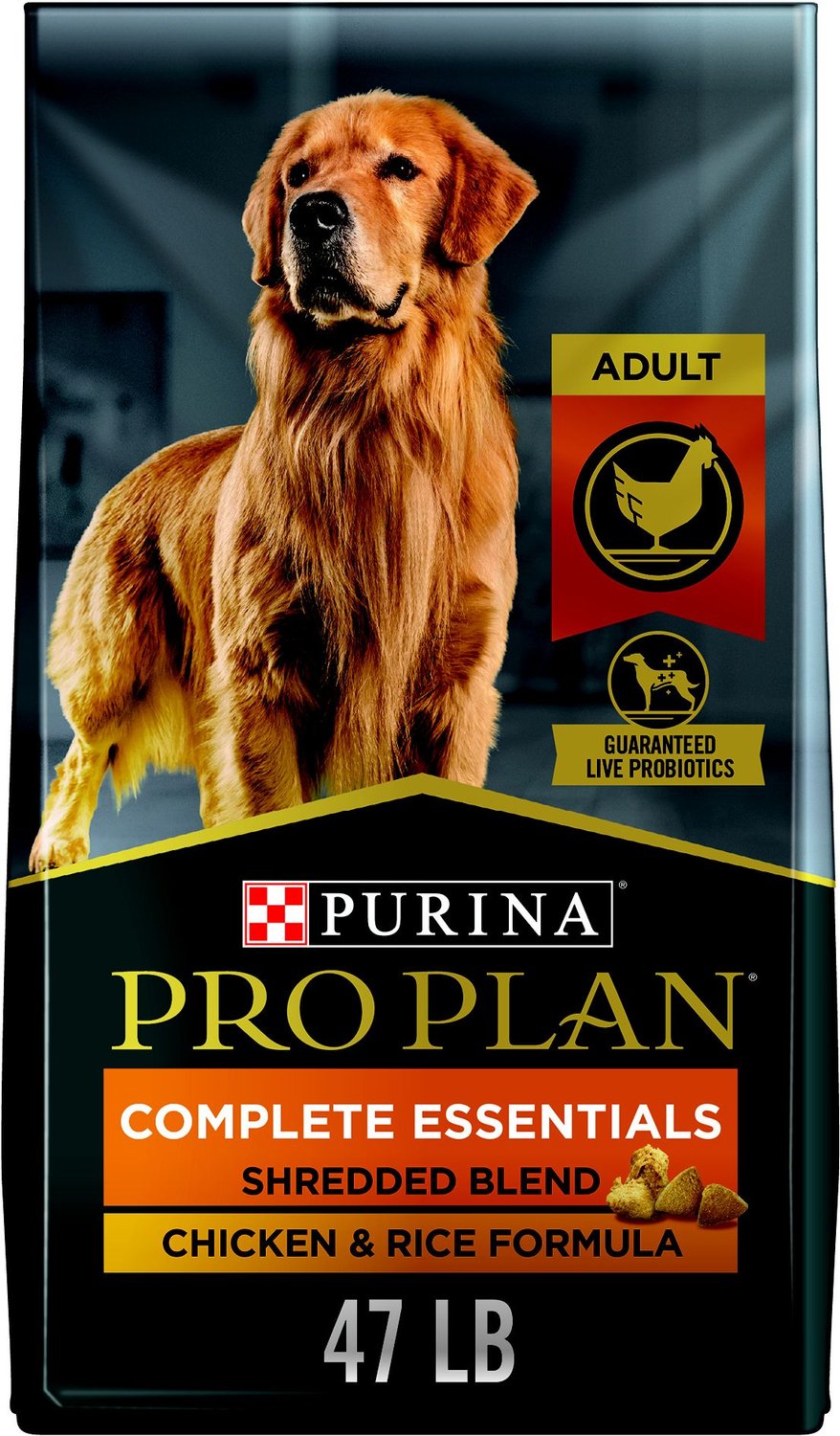 Purina Pro Plan High Protein Shredded Blend Chicken & Rice Formula with Probiotics Dry Dog Food