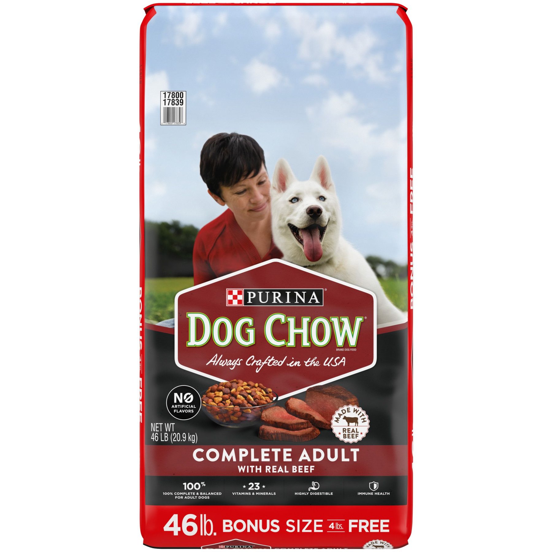 DOG CHOW Complete Adult with Beef Flavor Dry Dog Food 40 lb bag