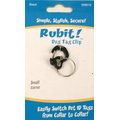 Rubit! Curved Dog Tag Clip, Black, Small