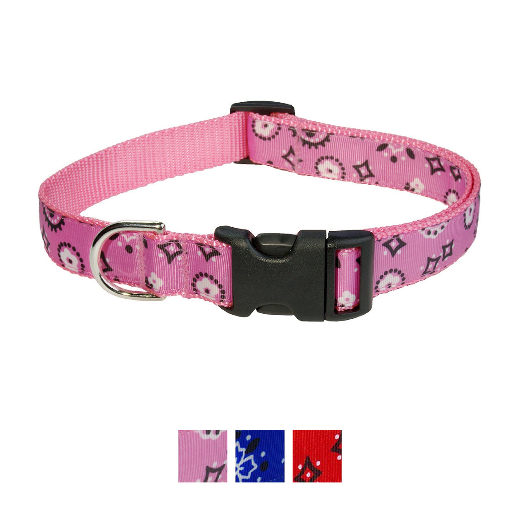 Sassy Dog Wear Bandana Dog Collar, Pink, Medium