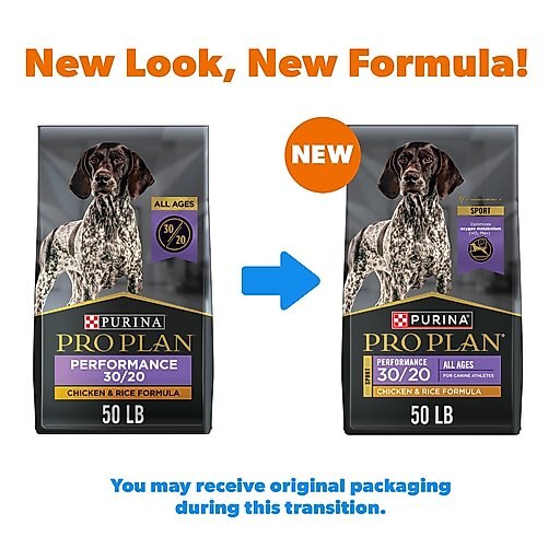 Purina Pro Plan Sport Performance All Life Stages High-Protein 30/20 Chicken & Rice Formula Dry Dog Food, 50-lb bag