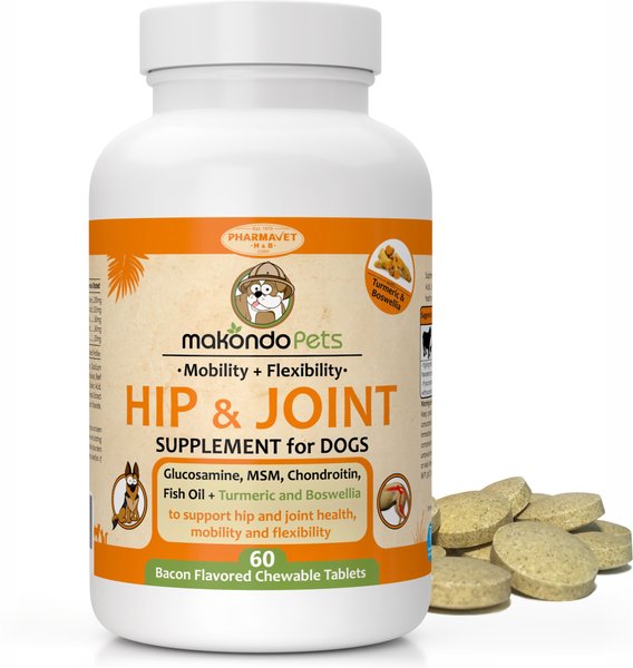 Makondo Pets Hip & Joint Dog Supplement, 60 count slide 1 of 6