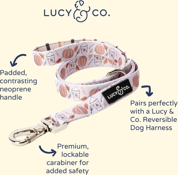 Lucy & Co. The Jingle Bells Polyester Standard Dog Leash, Green