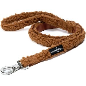 Lucy & Co. The Cider Teddy Polyester Standard Dog Leash, Beige