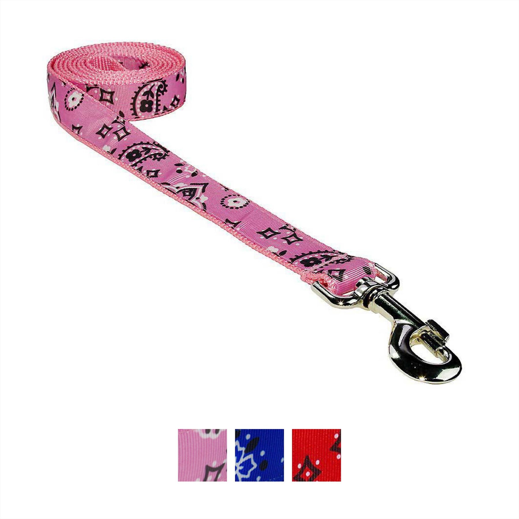 Sassy Dog Wear Bandana Dog Leash, Pink, X-Small
