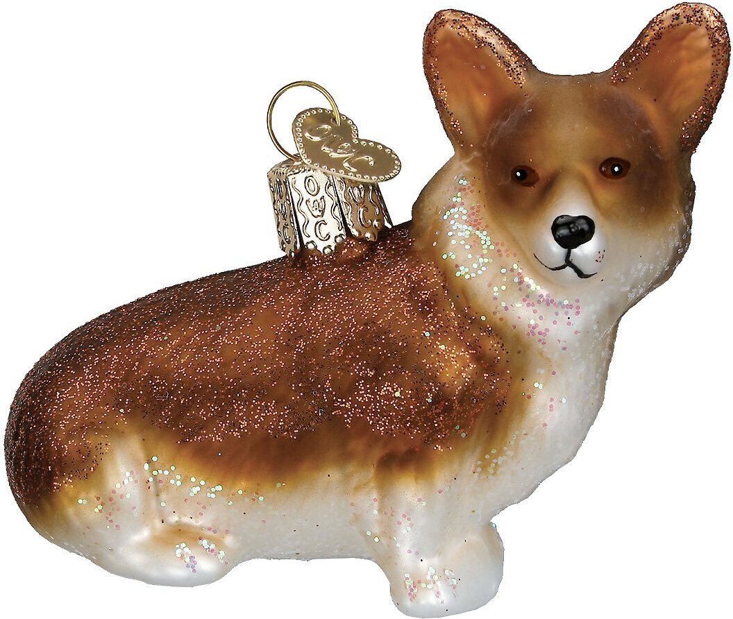 Old World Christmas Christmas Corgi Glass Tree Ornament