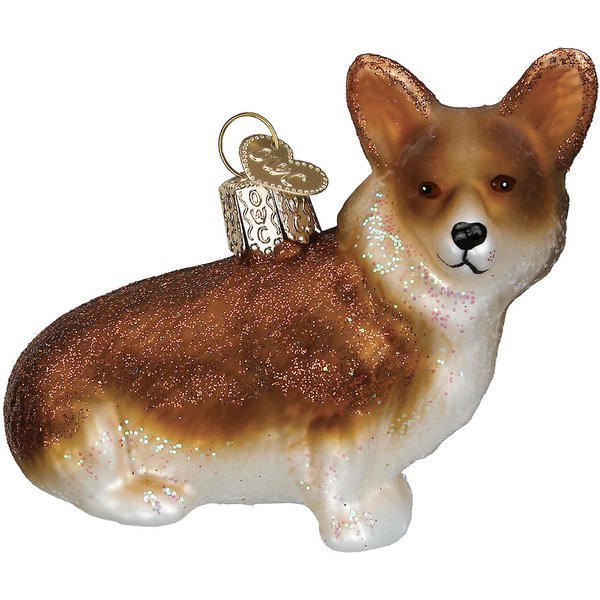 OLD WORLD CHRISTMAS Pembroke Welsh Corgi Glass Tree Ornament, 2.75-in ...