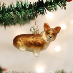 Old World Christmas Pembroke Welsh Corgi Glass Tree Ornament, 2.75-in slide 2 of 4