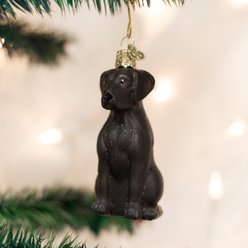 Old World Christmas Black Labrador Retriever Glass Tree Ornament, 3.75-in slide 2 of 4