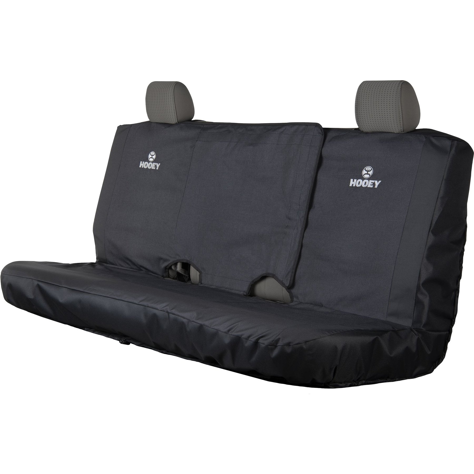 HOOEY Classic Full Size Bench Car Seat Cover, Heather Black