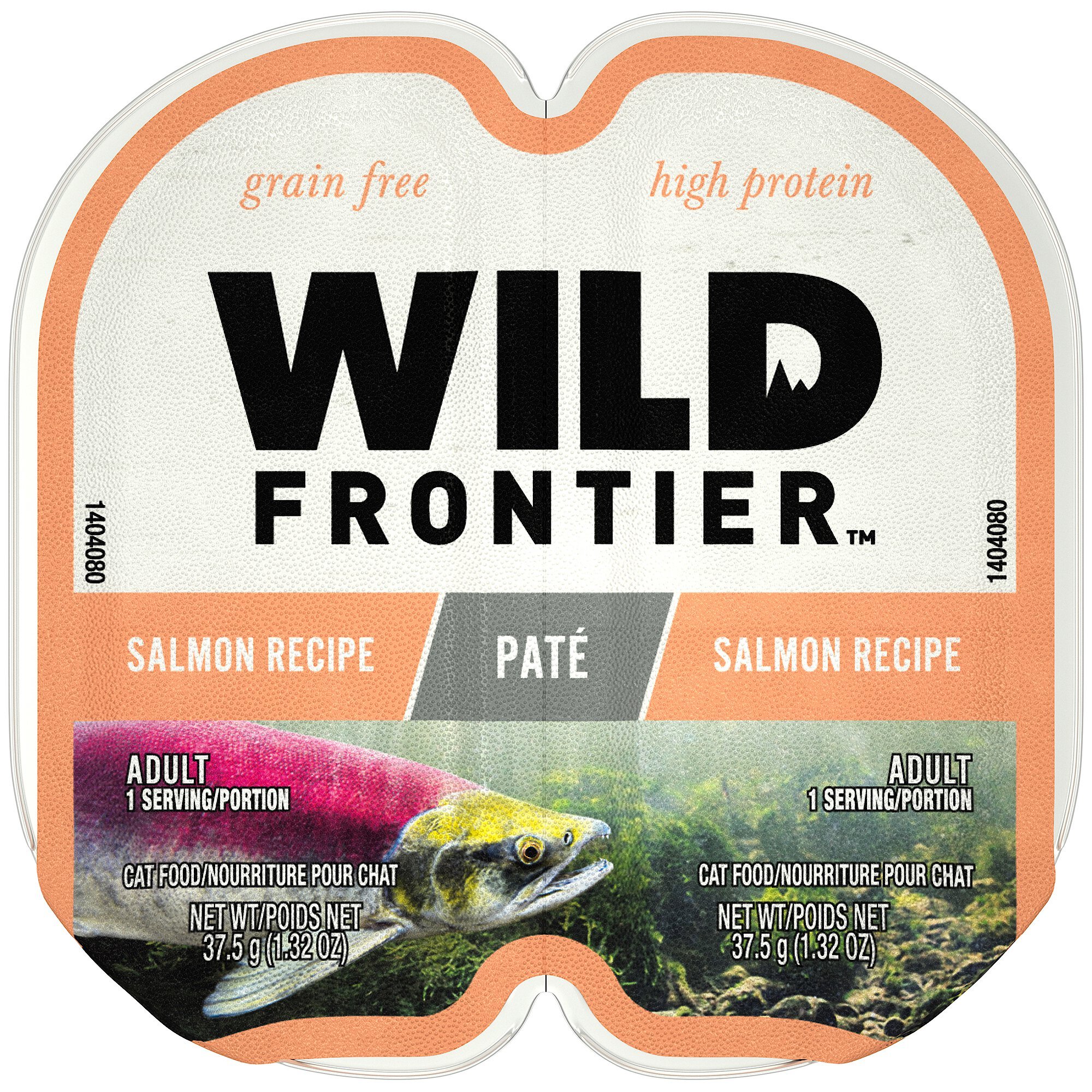 Nutro Wild Frontier Real Salmon Recipe Pate Adult High-Protein Grain-Free Cat Food Trays