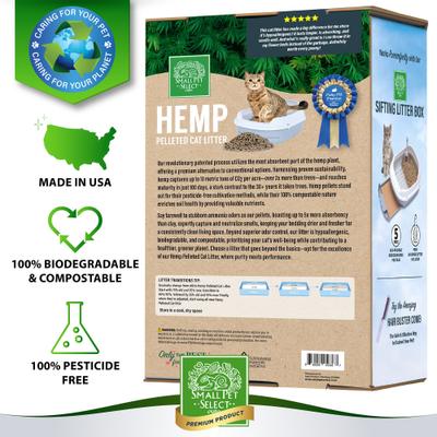 Show full view: Small Pet Select Pelleted Hemp Cat Litter, 20-lb box slide 5 of 7
