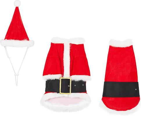 Show full view: Rubie's Costume Company Christmas Santa Claus Dog Costume, X-Large slide 3 of 7