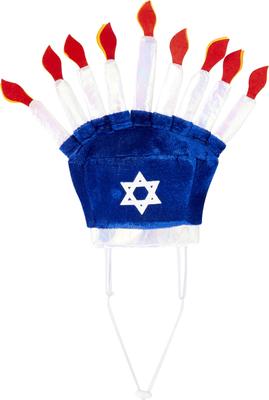 Show full view: Rubie's Costume Company Menorah Dog Hat, Medium/Large slide 4 of 6