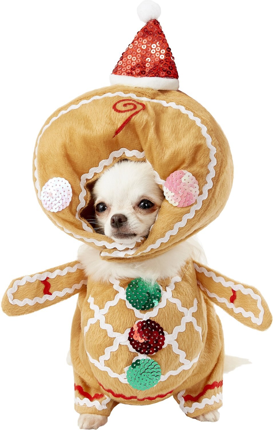 gingerbread dog outfit