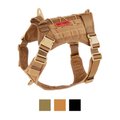 OneTigris Tactical Vest Nylon Front Clip Dog Harness, Coyote Brown, Large: 22 to 42-in chest