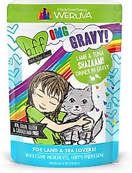 BFF OMG Shazaam! Lamb & Tuna Dinner in Gravy Grain-Free Cat Food Pouches, 2.8-oz, pack of 12