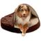 Show in main carousel: FurHaven Microvelvet Snuggery Orthopedic Cat & Dog Bed with Removable Cover, Espresso, 26-in slide 1 of 11