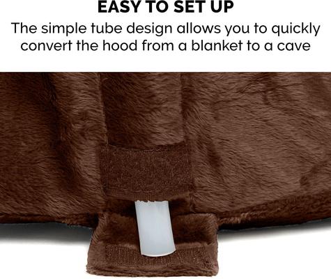 Show full view: FurHaven Microvelvet Snuggery Orthopedic Cat & Dog Bed with Removable Cover, Espresso, 26-in slide 8 of 11