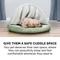 Show in main carousel: FurHaven Microvelvet Snuggery Orthopedic Cat & Dog Bed with Removable Cover, Sage, 35-in slide 8 of 12