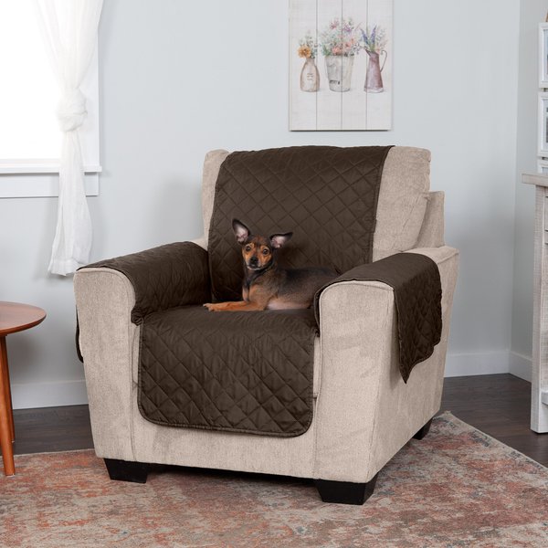 FurHaven Water-Resistant Reversible Furniture Protector, Espresso/Clay, Chair slide 1 of 9