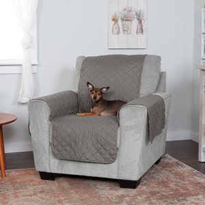 FurHaven Water-Resistant Reversible Furniture Protector, Gray/Mist, Chair