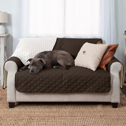 FurHaven Water-Resistant Reversible Furniture Protector, Espresso/Clay, Love Seat