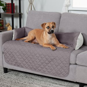 FurHaven Sofa Buddy Dog & Cat Bed Furniture Cover, Gray/Mist, Large