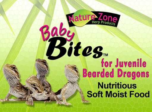 Nature Zone Bites Juvenile Bearded Dragon Food, 6-oz bottle