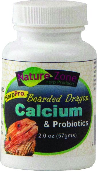 Nature Zone HerpPro Calcium & Probiotic Bearded Dragon Supplement, 2.0-oz bottle slide 1 of 4