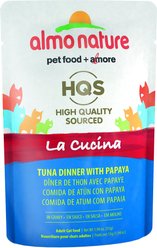 Almo Nature HQS La Cucina Tuna with Papaya Grain-Free Cat Food Pouches, 1.94-oz, case of 12