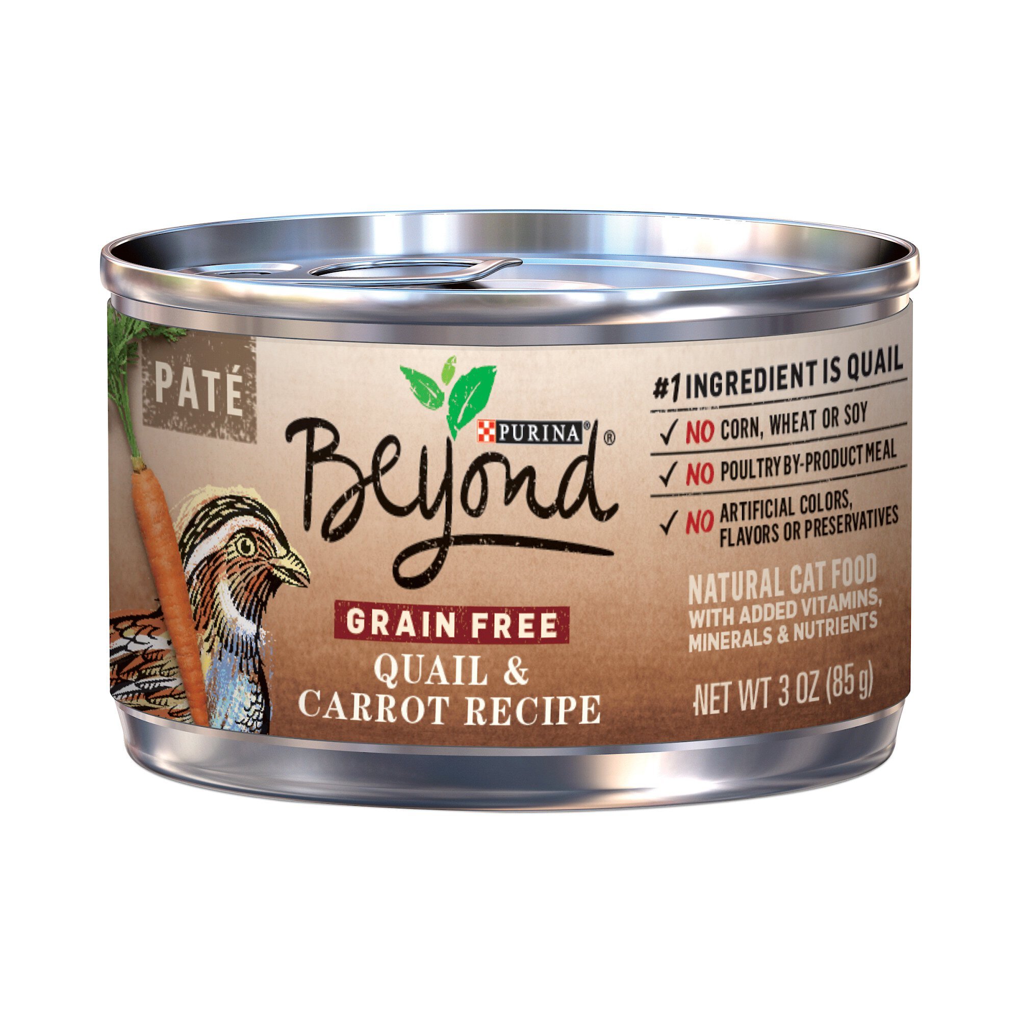 PURINA BEYOND Quail Carrot Pate Recipe Grain Free Canned Cat Food reviews Chewy