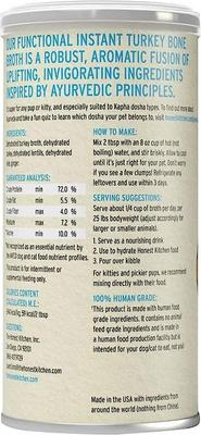 Show full view: The Honest Kitchen Daily Boosters Instant Turkey Bone Broth with Turmeric for Dogs, 5-oz jar slide 3 of 5