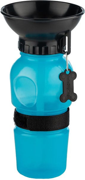Highwave AutoDogMug Portable Dog Water Bottle & Bowl, Blue, 20-oz bottle slide 1 of 9