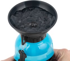 Highwave AutoDogMug Portable Dog Water Bottle & Bowl, Blue, 20-oz bottle slide 2 of 6