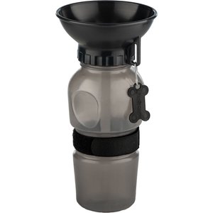 Highwave AutoDogMug Portable Dog Water Bottle & Bowl, Smoke, 20-oz bottle