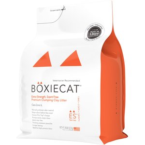Boxiecat Extra Strength Unscented Premium Clumping Clay Cat Litter, 28-lb bag