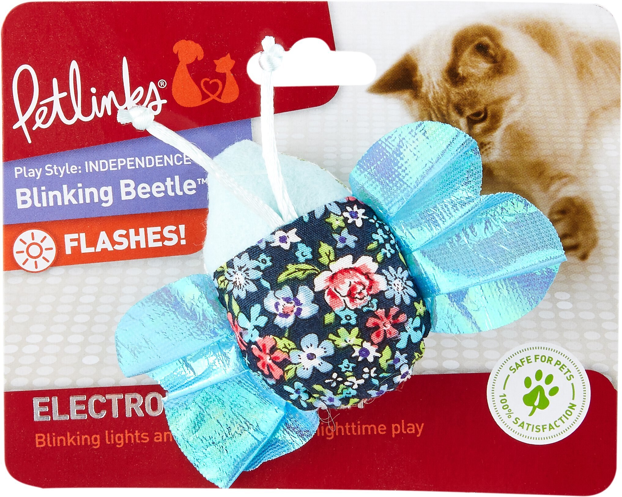PETLINKS Blinking Beetle Electronic Nighttime Light Cat Toy Customer