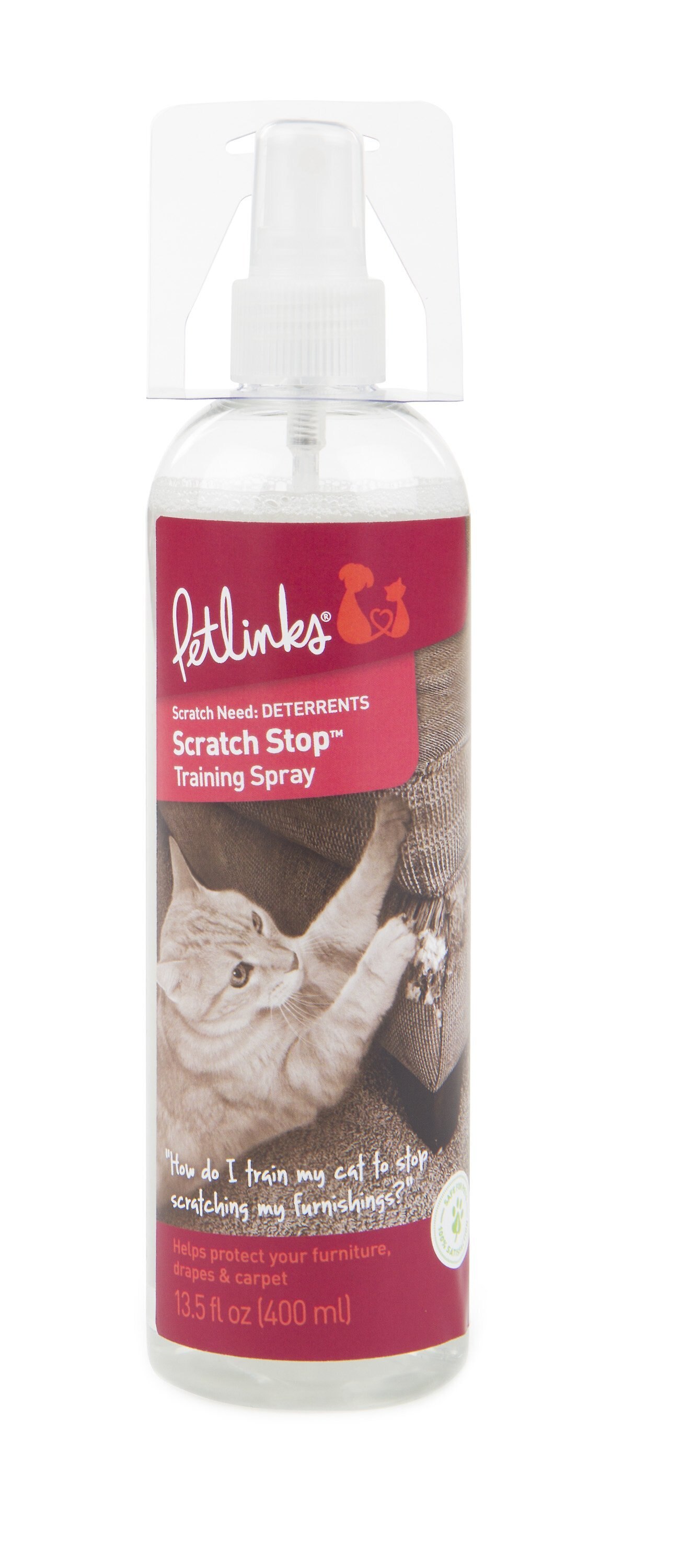 PETLINKS Scratch Stop Deterrent Training Cat Spray Customer Questions